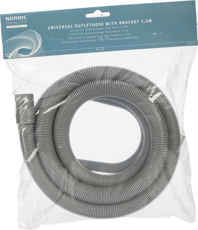 Nordic Quality universel afgangsslange med beslag 252006 (2,5 m)