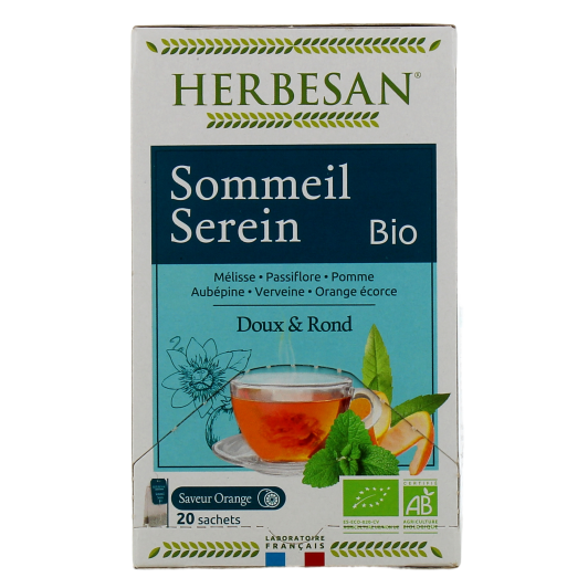 Herbesan infusion bio Sommeil Serein - Tisane pour mieux dormir