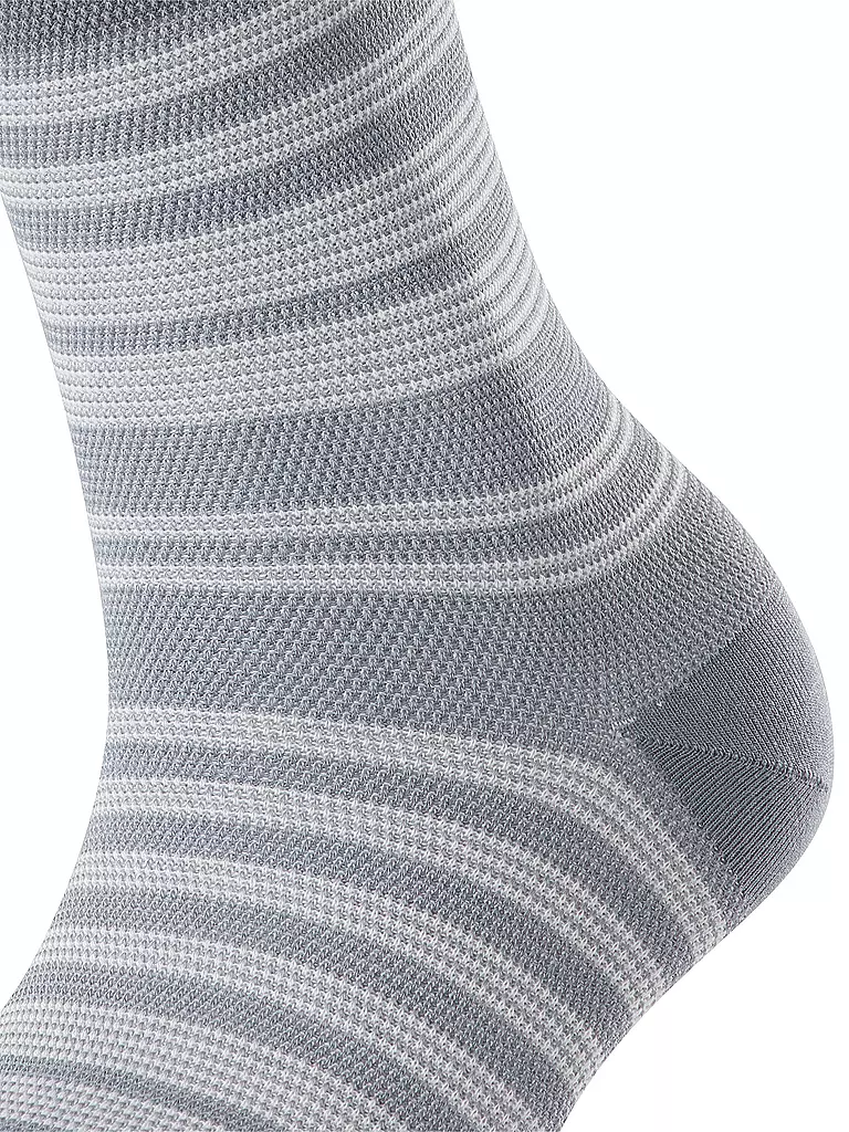 FALKE Socken SENSITIVE SUNSET STRIPE blue smog grau