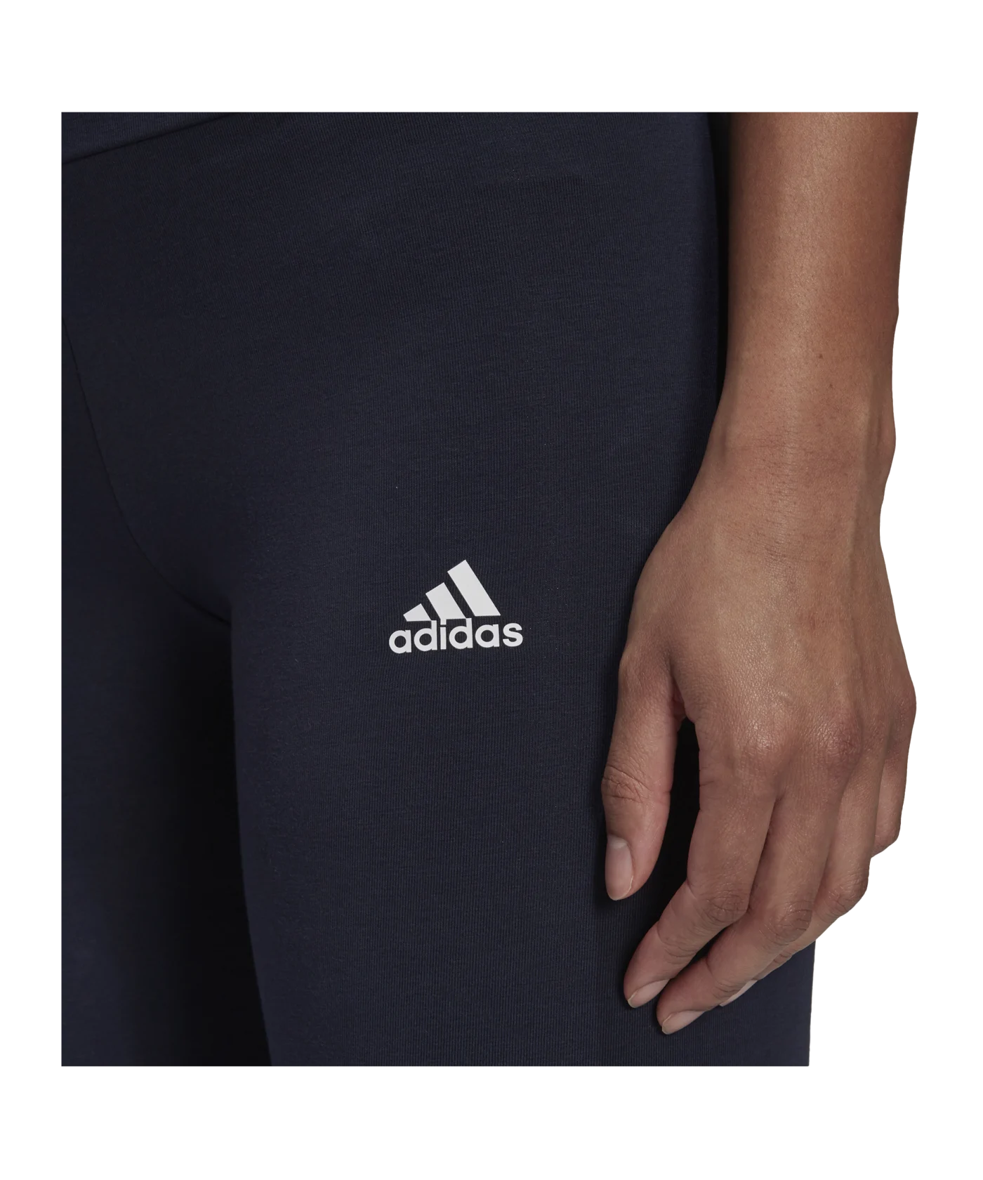 adidas Ess High Waist Leggings Damen Blau Weiss