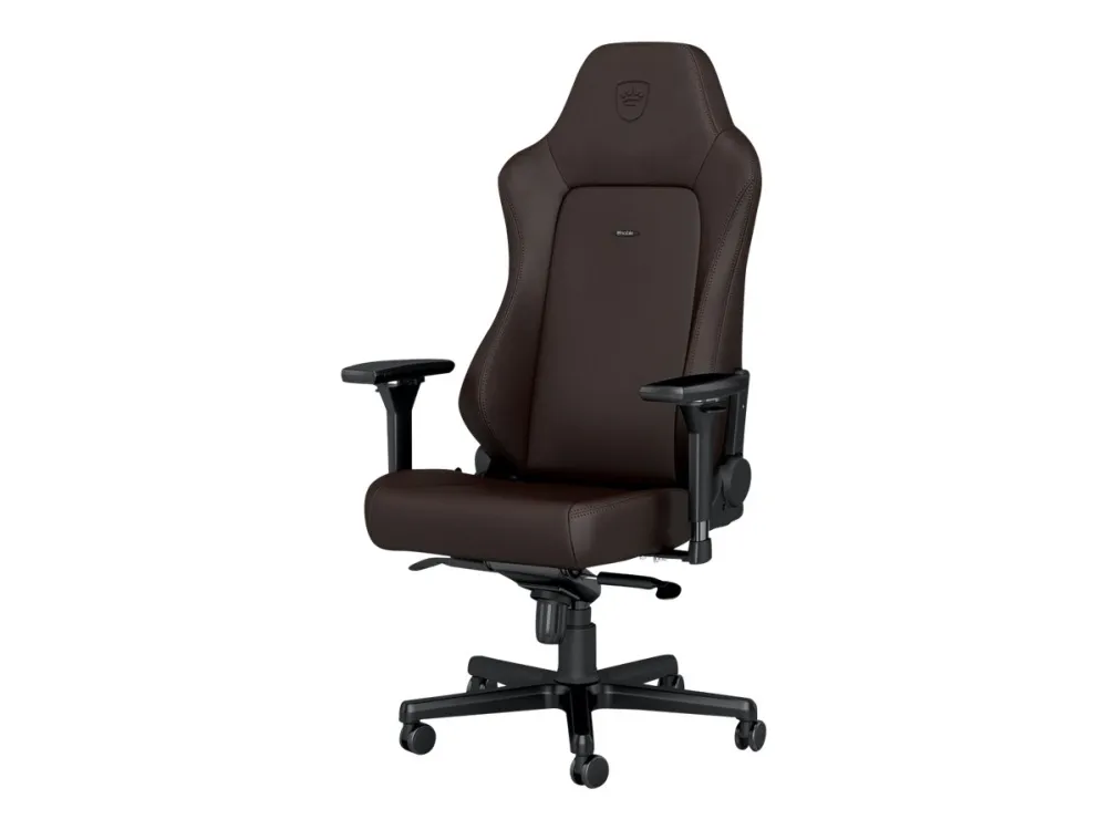 Noblechairs Hero Java Edition - Spillestol - ergonomisk - armstøtter - T-formet - vippe - drejeled - aluminium, polyurethan, vinyl, memory foam, koldskum, stålramme, high-tech falsk læder - Java