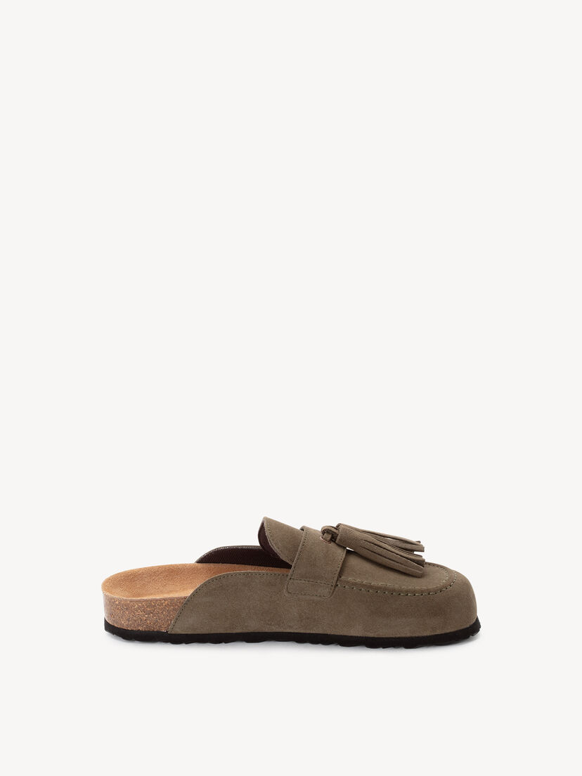 Leren Slipper - groen