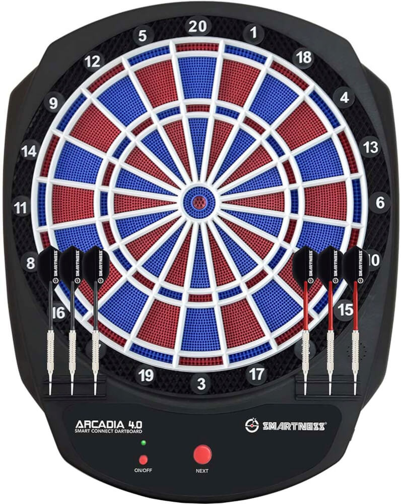 Carromco Smartness Elektronik Dartboard Arcadia 4.0, 2-Loch Abstand