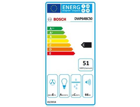 BOSCH - Hotte decorative murale DWP64BC50