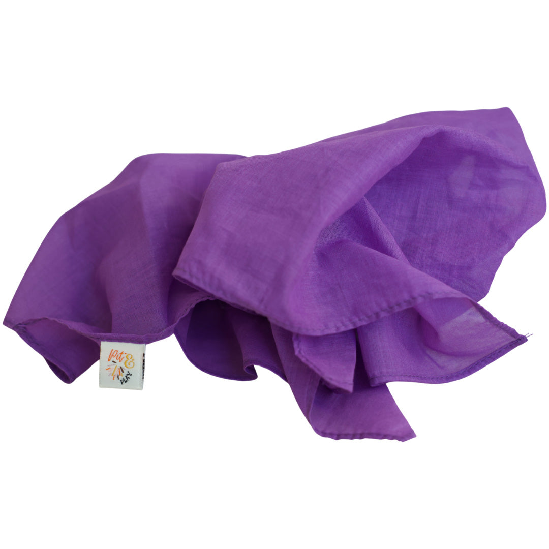 pit and play speeldoek regenboog - paars - 75x75 cm