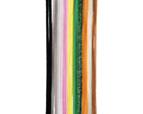 Chenilledraad Safari 50 cm lang Ø 8 mm 10 stuks