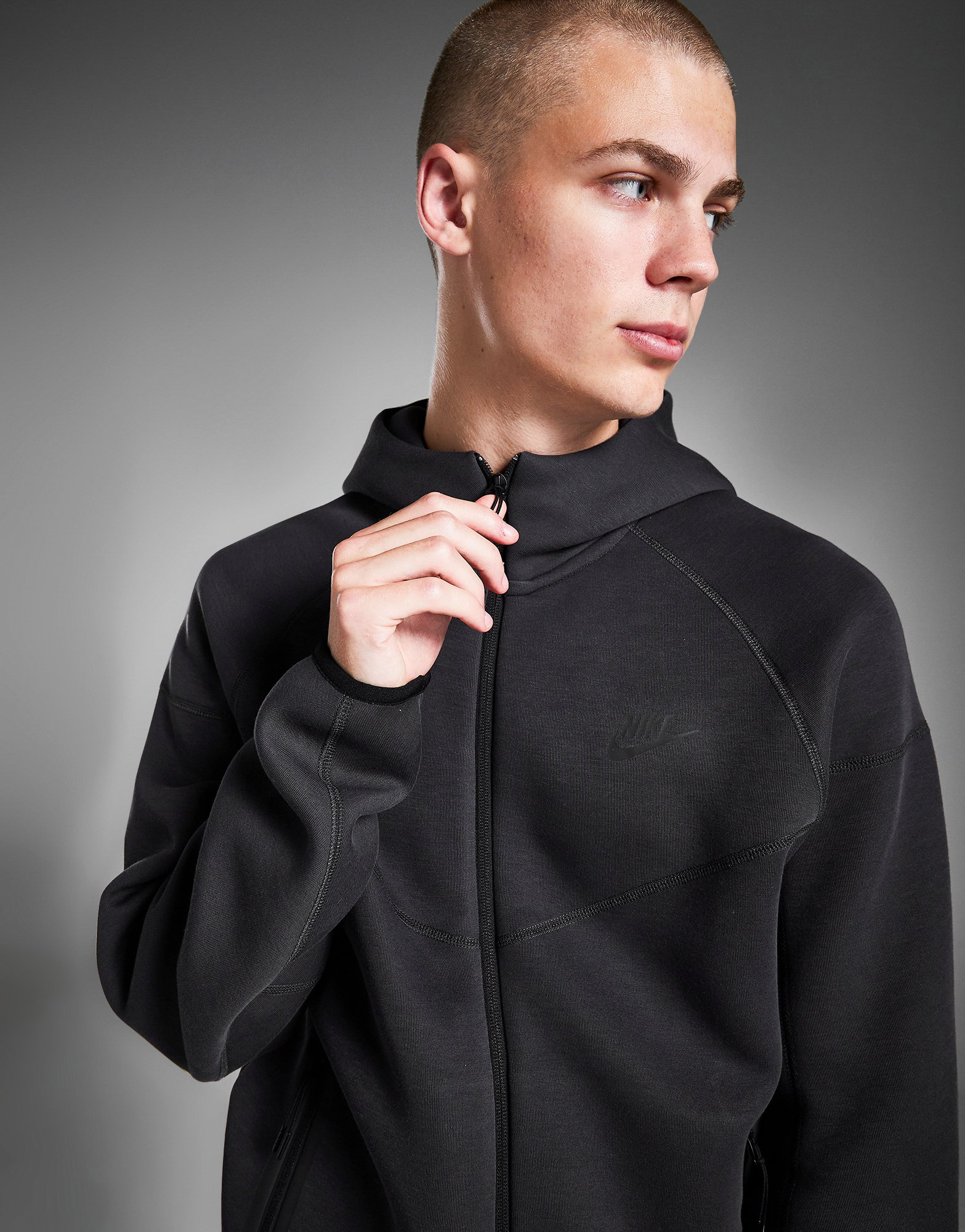 Nike Sweat à capuche et zip pour homme Sportswear Tech Fleece Windrunner
