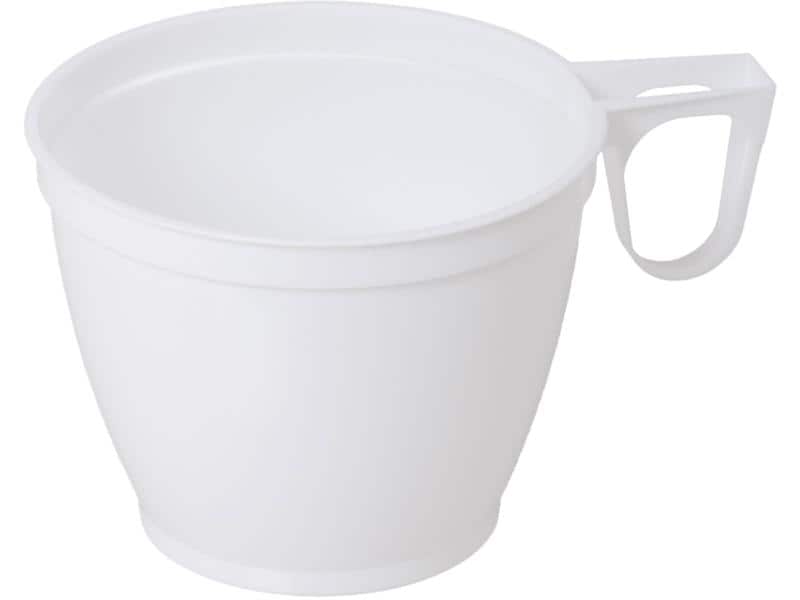 ELCO Einweg-Kaffeebecher 180 ml, 50 Stück, Weiss Einweg-Kaffeetassen