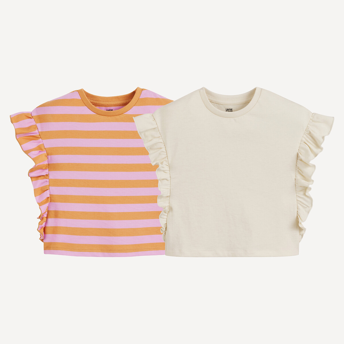 COLEÇÃO LA REDOUTE<br>Conjunto de 2 camisetas com colmeias