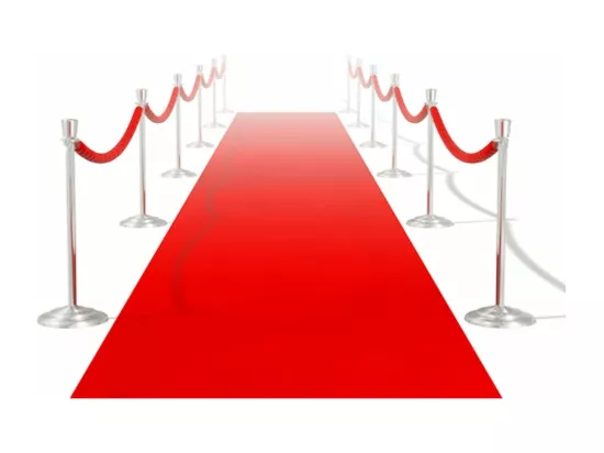 Tapis rouge 1 x 5 m 400 g/m²