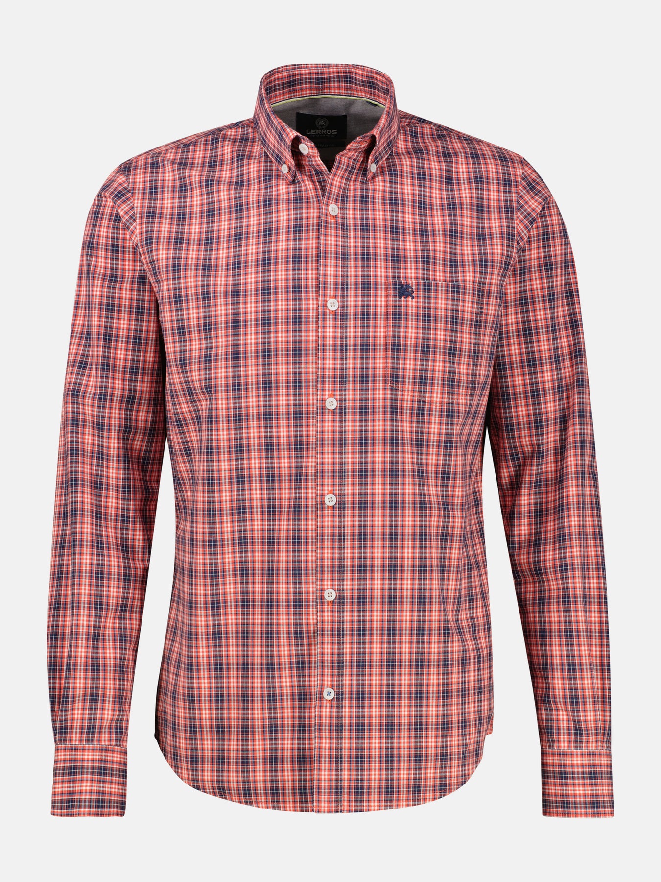 Karohemd mit Button-Down-Kragen