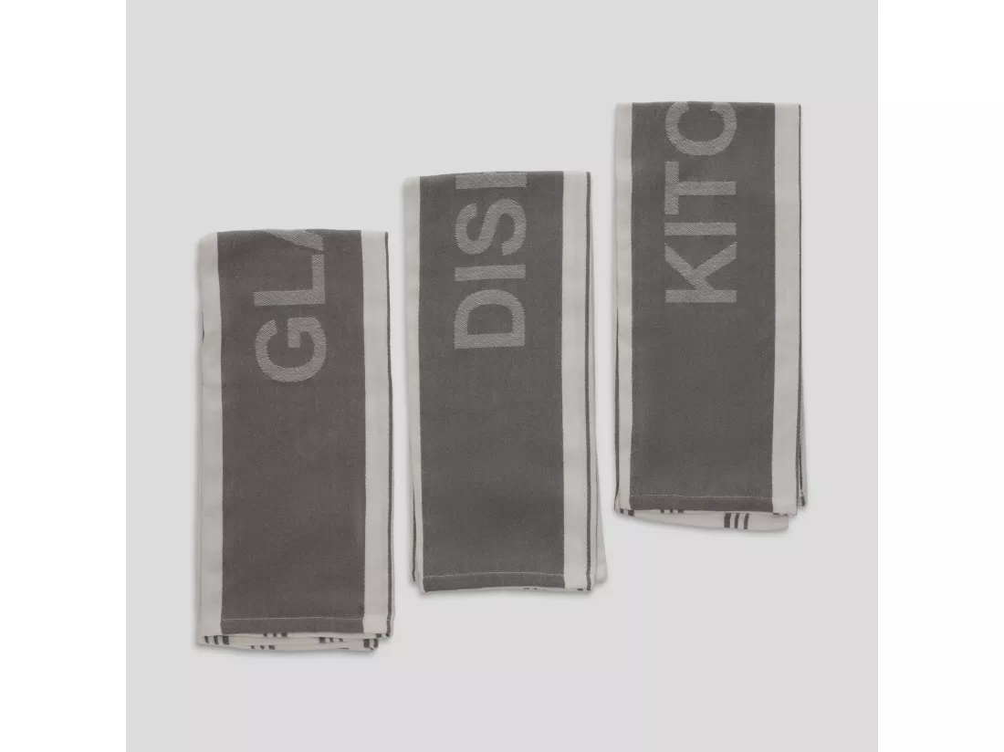 Ensemble De Torchons Essential Gris Foncé 45 x 70