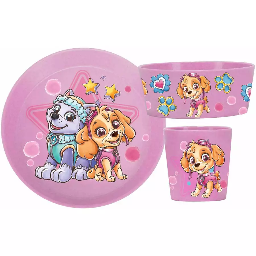 Koziol Kindergeschirrset Connect 3er Set pink