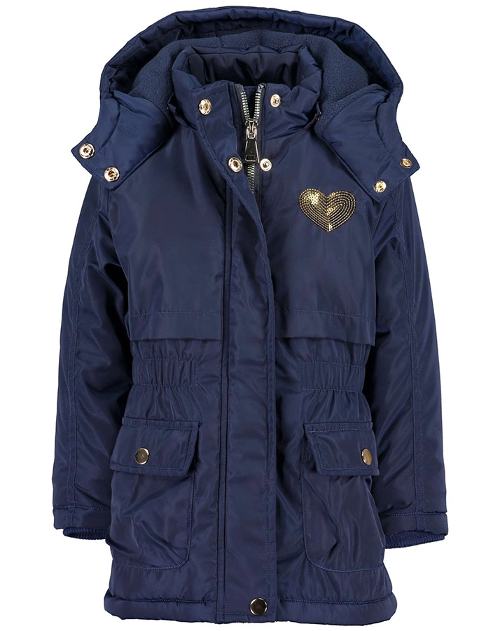 Jacke MAGICAL BOWGIRL – HEART mit Kapuze in dunkelblau