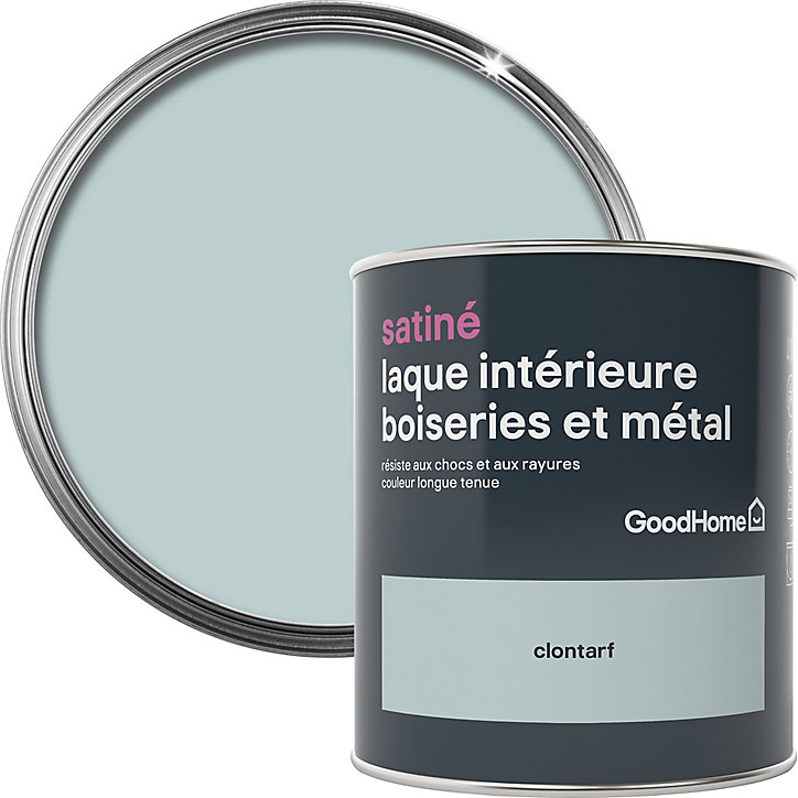 Laque boiseries et métal GoodHome Clontarf Satin 0,75L