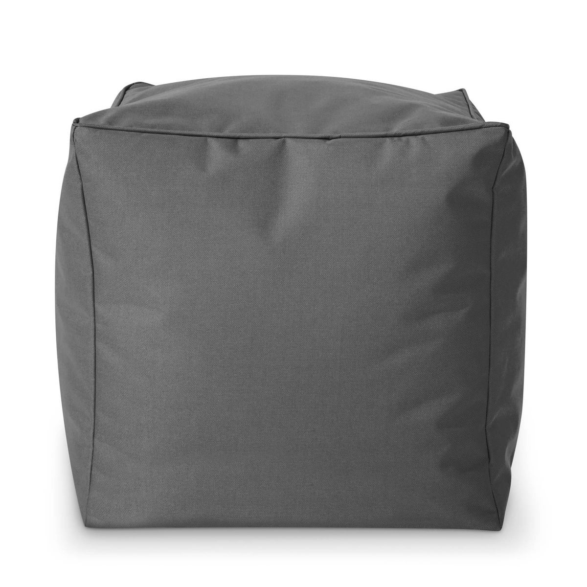 Green Bean Zitzak Kruk 40x40x40cm met EPS-korrelvulling - Voetenbank Voetkussen Zitpoef voor Zitzakken - Vloerkussen voor Kinderen en Volwassenen - Voetensteun Zitkussen Kruk Grijs