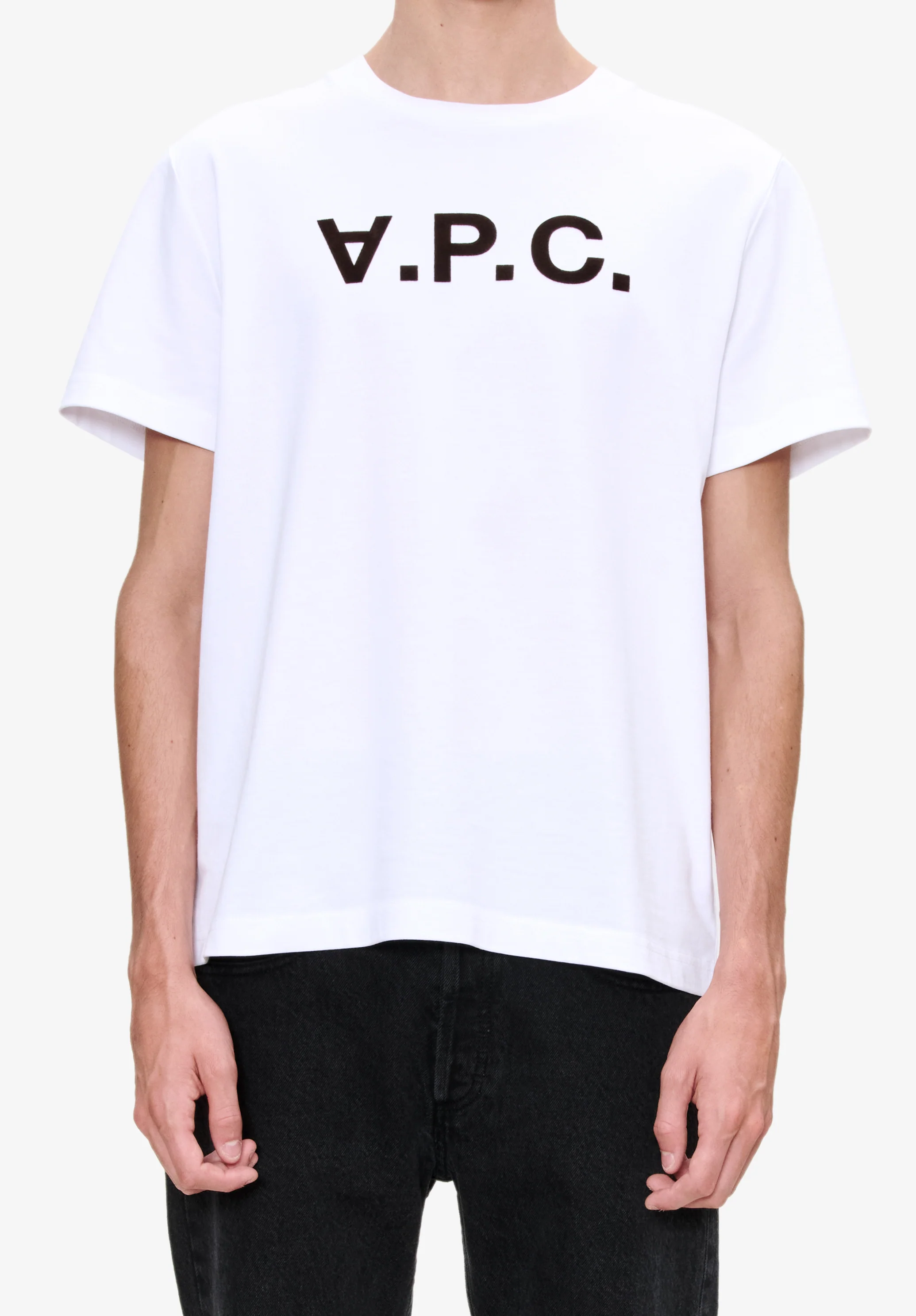t-shirt standard grand vpc GOTS - Blanc/dark navy