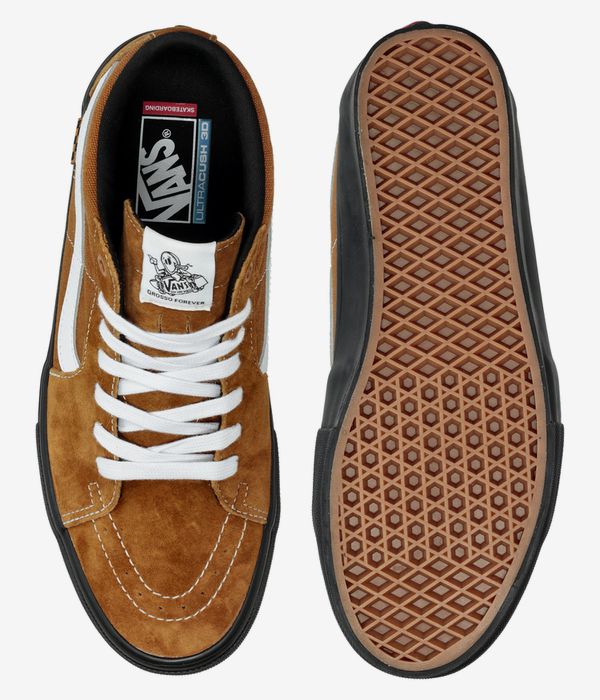 Vans Skate Grosso Mid Schuh (pig suede brown black)