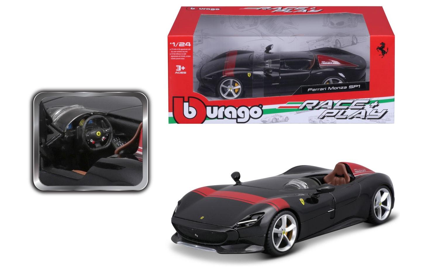 Ferrari Monza SP1 Schwarz 1:24Sammlermodell im Massstab 1:24