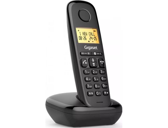 GIGASET - Téléphone sans fil Basic 100 Noir