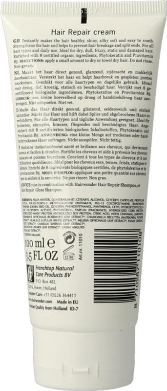 Hennaplus Hairwonder Hair Repair Cream - 100 ml - Leave In Conditioner