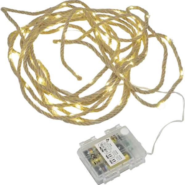 LED-Lichterkette Sisal