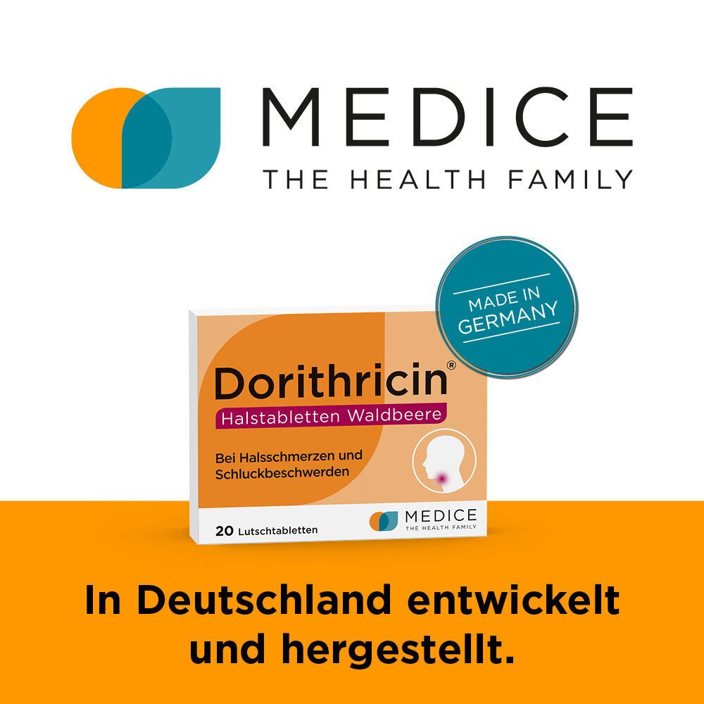 Dorithricin Waldbeere Lutschtabletten bei Halsschmerzen