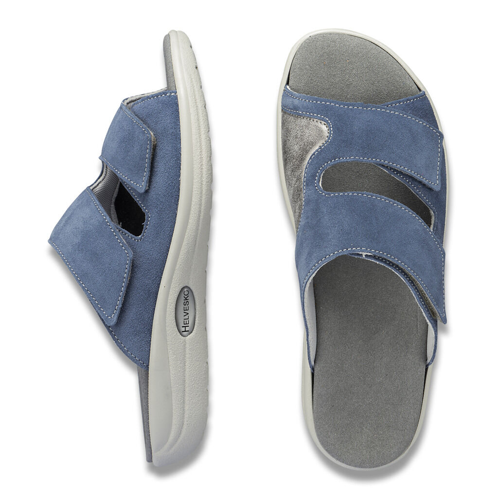 DAMEN - Pantolette HELENE jeans-grau
