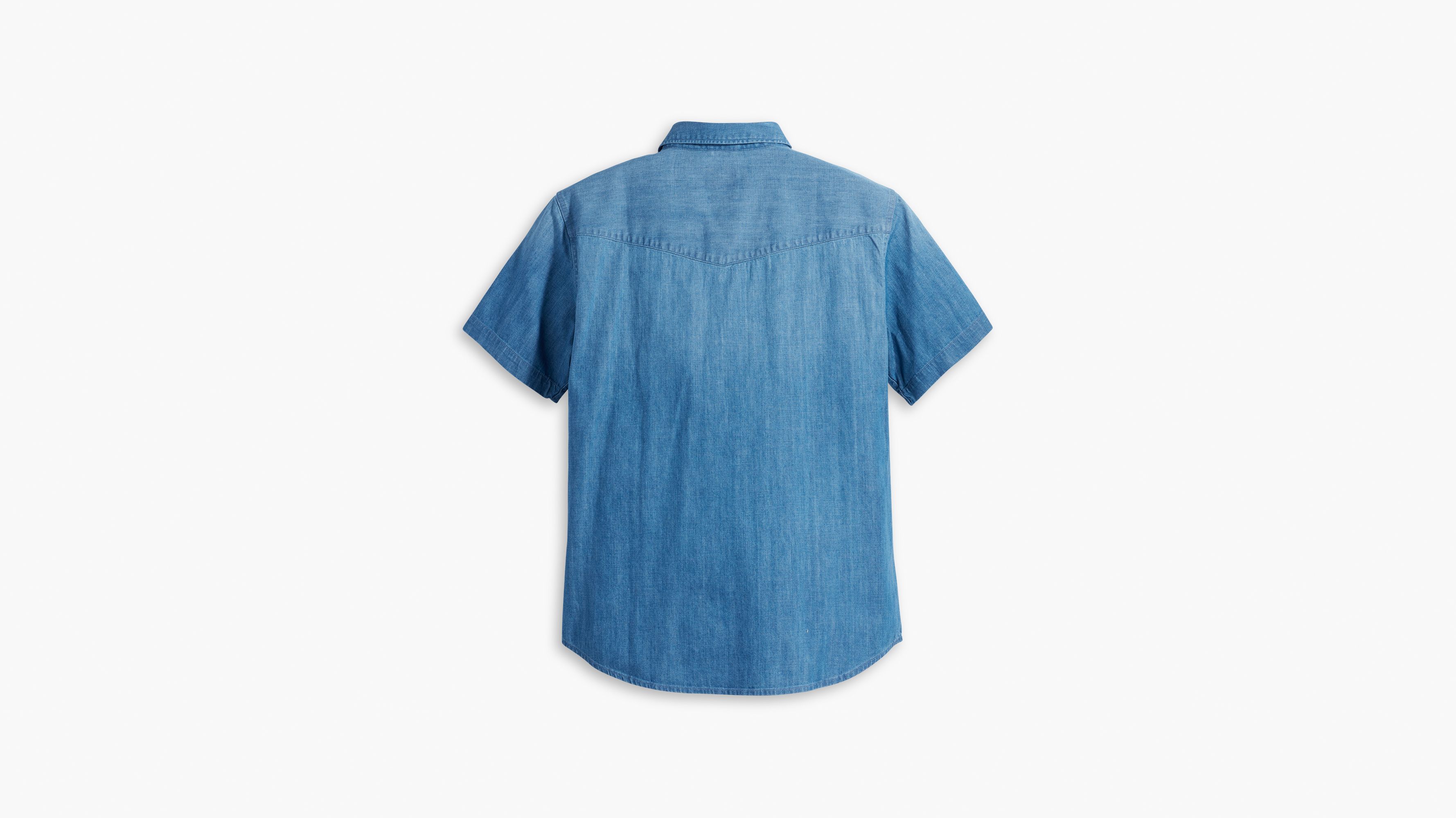 Chemise Western à manches courtes relaxed - Tombstone Stonewash - Bleu