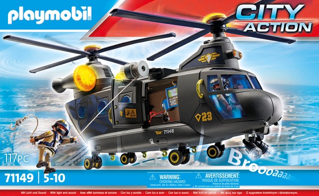 Playmobil® Konstruktions-Spielset »SWAT-Rettungshelikopter (71149), My Action Heroes« Made in Europe; mit Licht und Sound