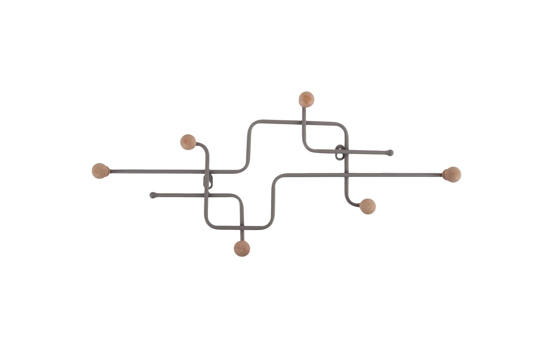 Wandgarderobe Metro 60.5 x 26.5 cm, Cool greyGarderoben-Labyrinth