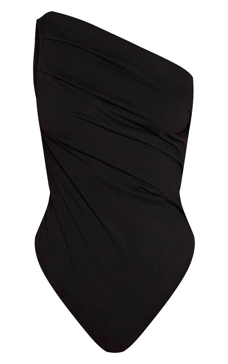 Noir Body Asymétrique En Coton Doux Petite