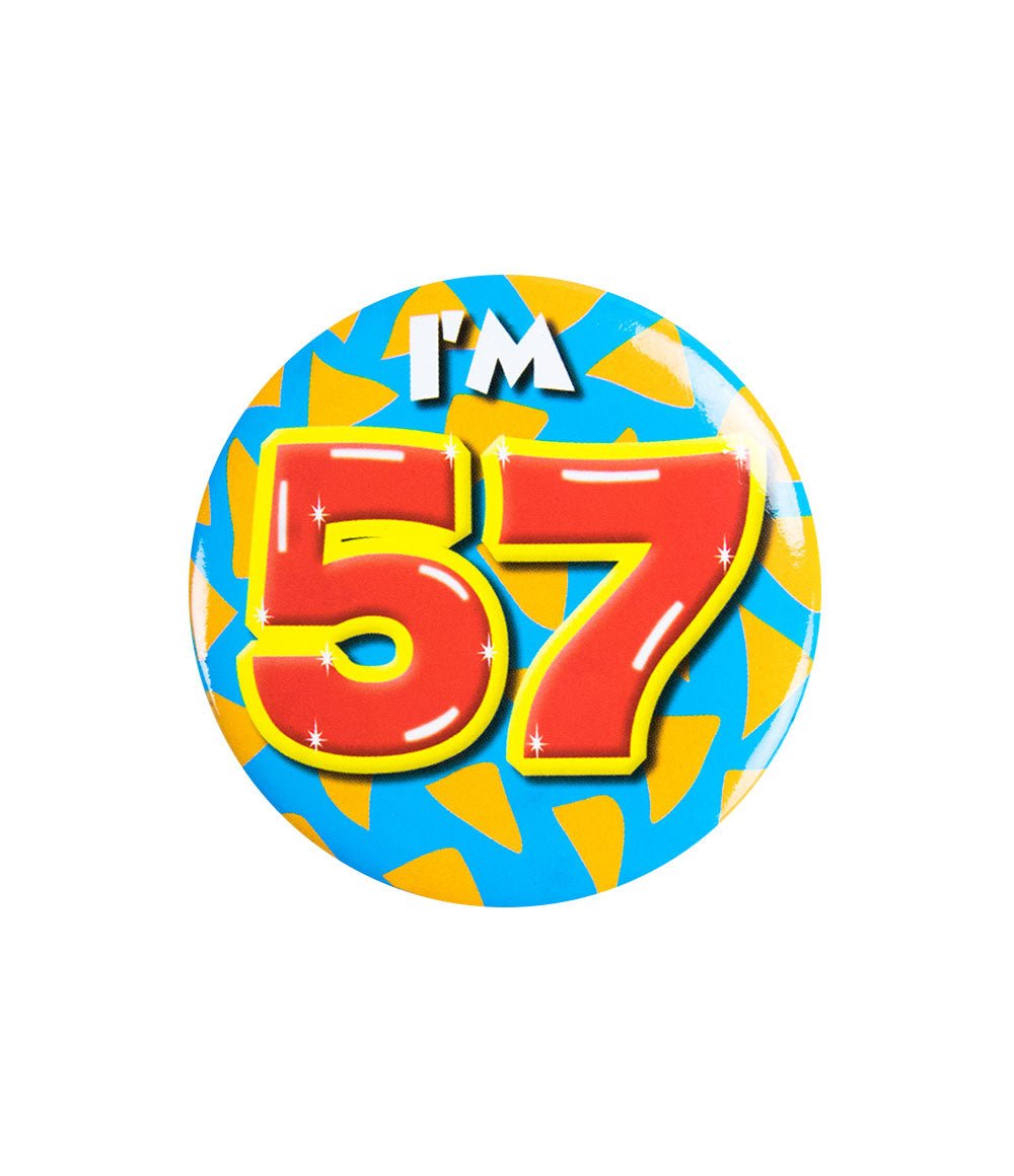 I'm 57 Button 57 Jaar 5,5cm