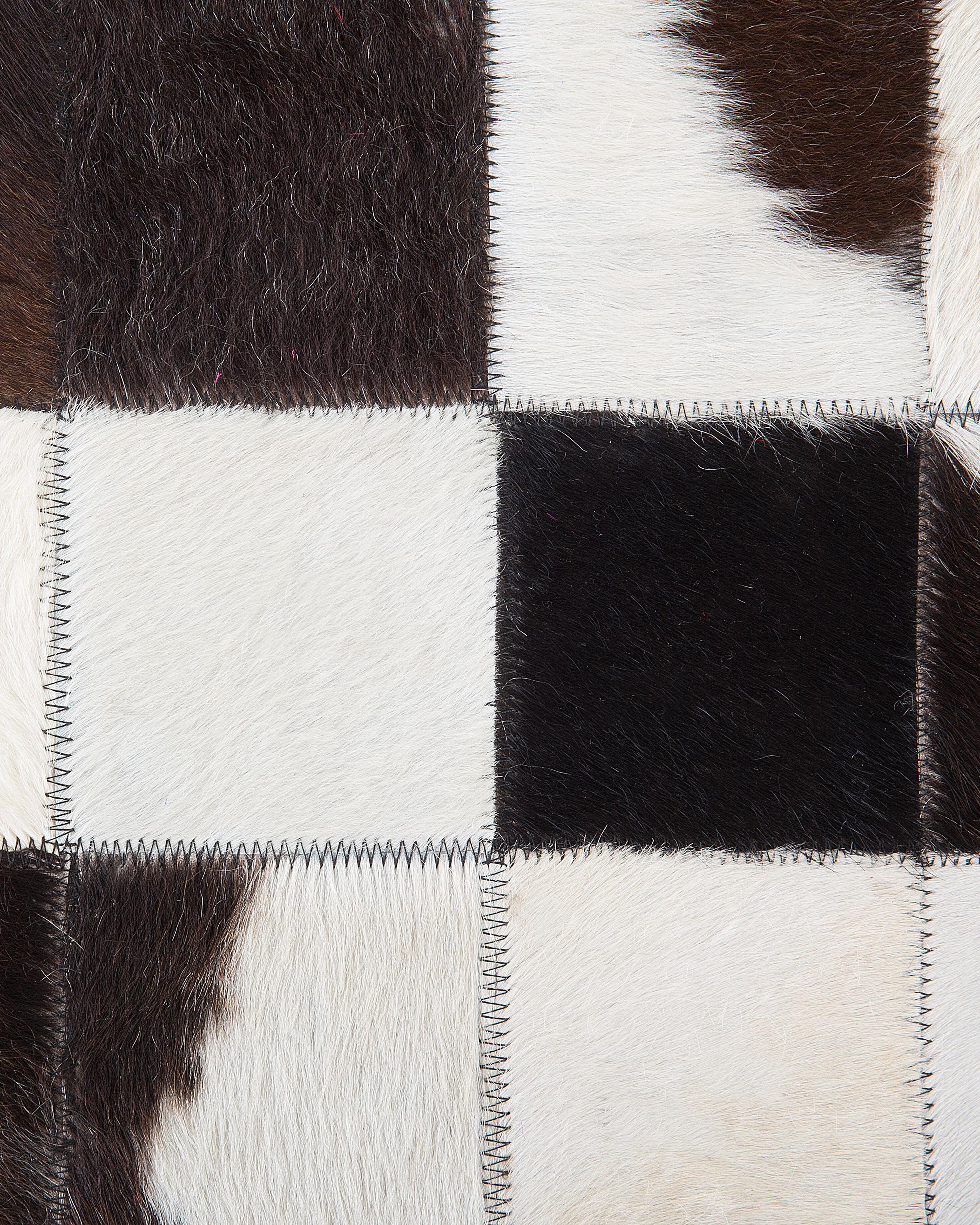 Vloerkleed BERGAMA Bruin ø 140 cm Leer