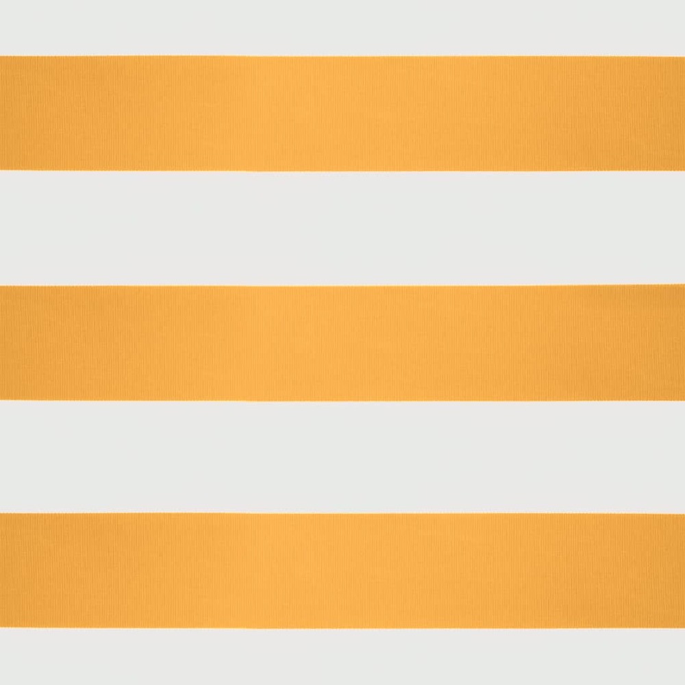 Auvent rétractable jaune et blanc 4x3 m tissu et aluminium