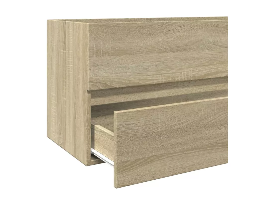 Armoire de lavabo de salle de bain chêne sonoma 100x38,5x45 cm