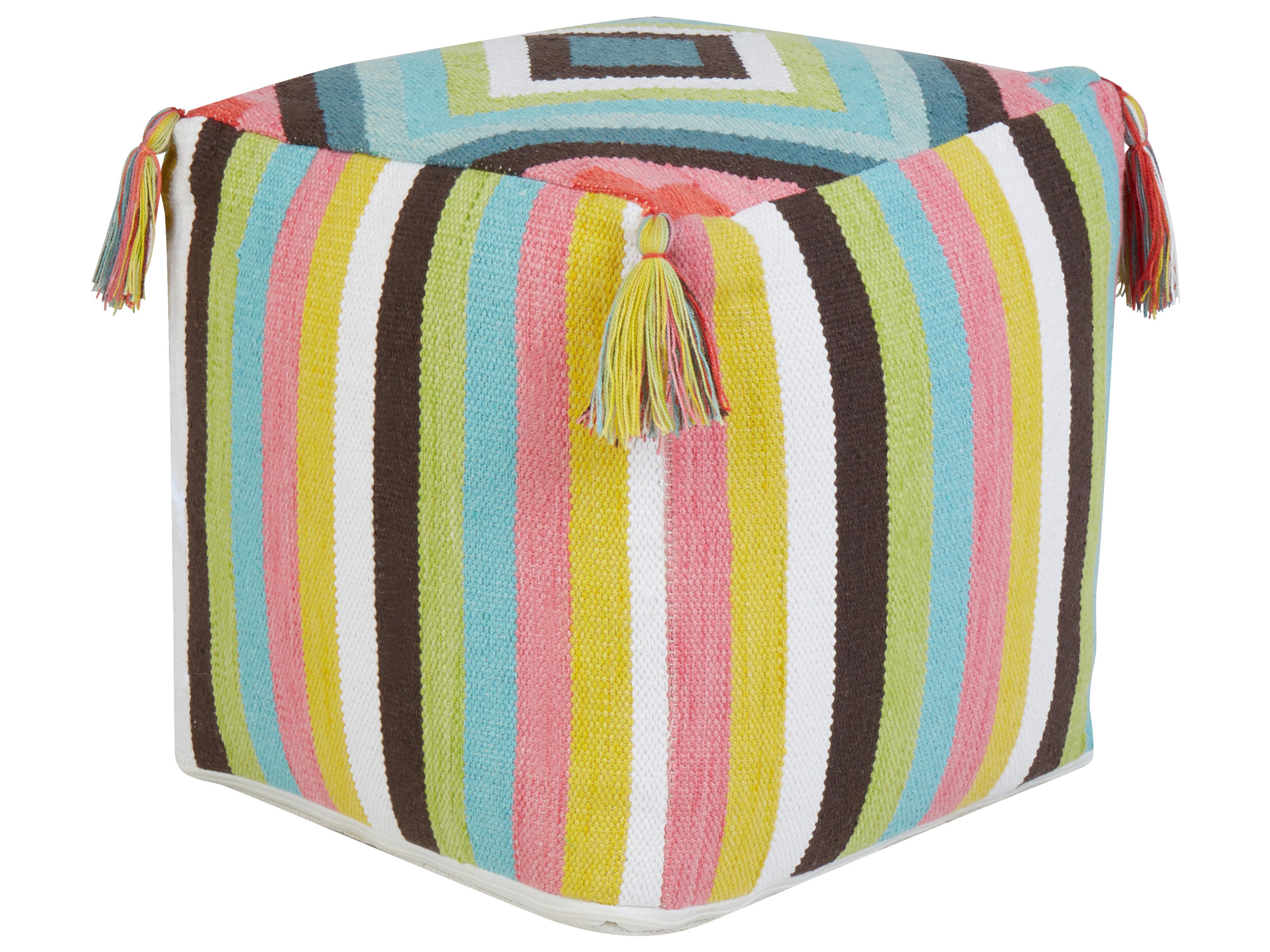 Poef MONEASA Katoen Meerkleurig