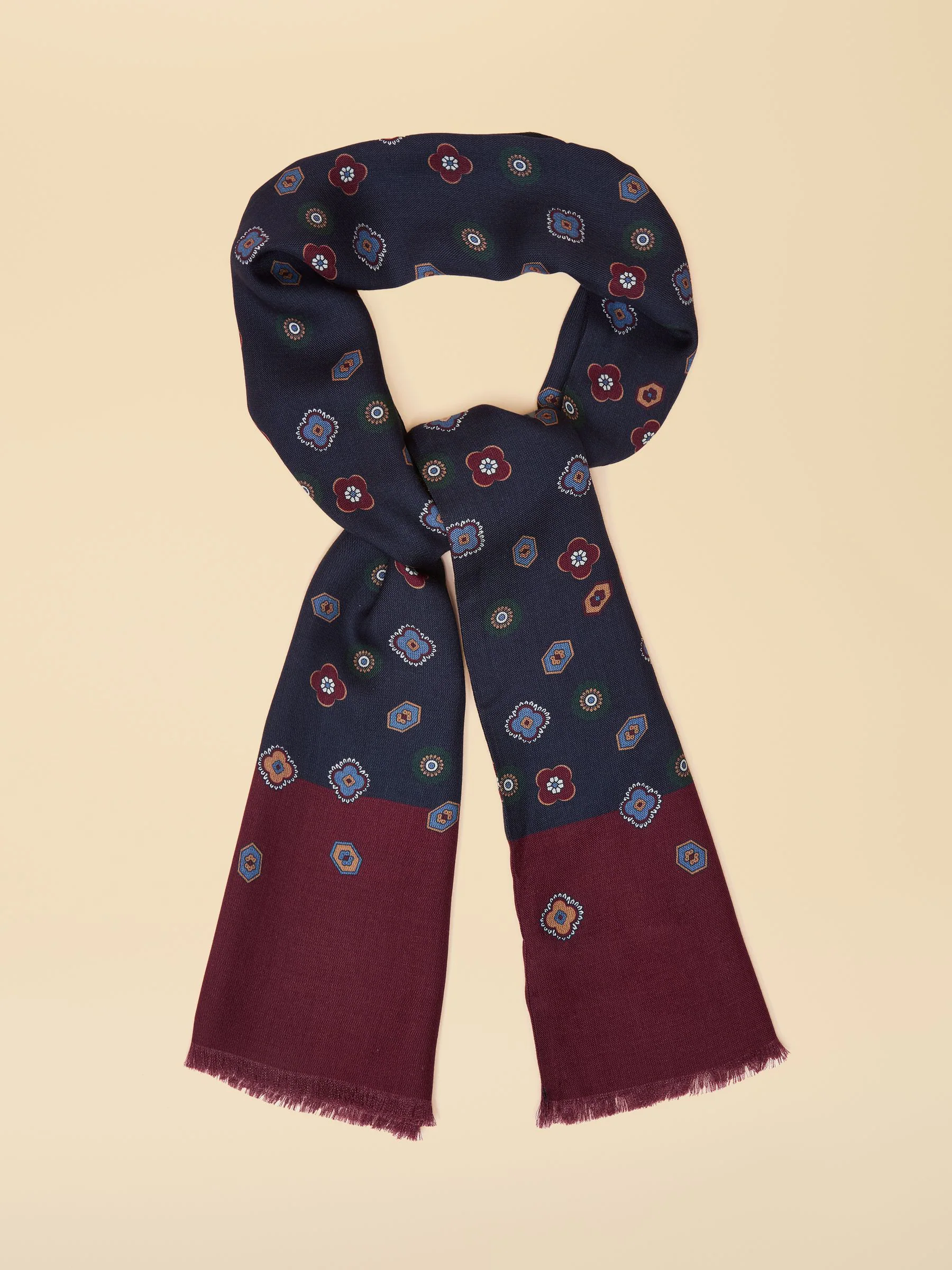 Marineblauw - Joules Mayfair Scarf