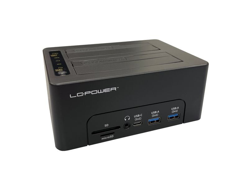 LC-Power Dockingsstation LC-DOCK-C-MULTI-HUB Docking Station für 2.5