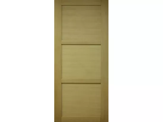 Porte Coulissante Bois Ayous 3 Panneaux H204 X L73 + Rail Alu Gd Menuiseries