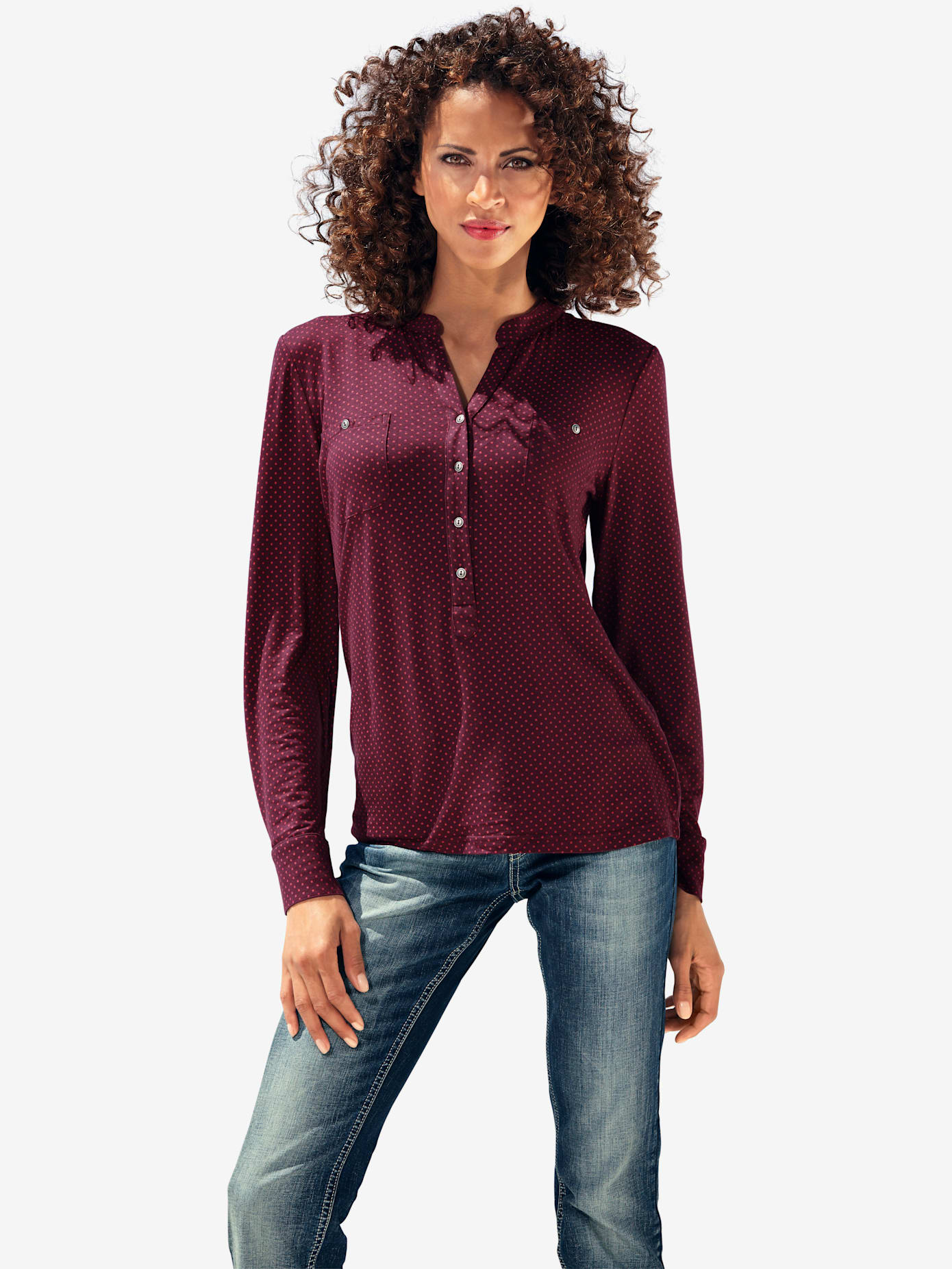 T-shirt look décontracté et moderne, poche plaquée