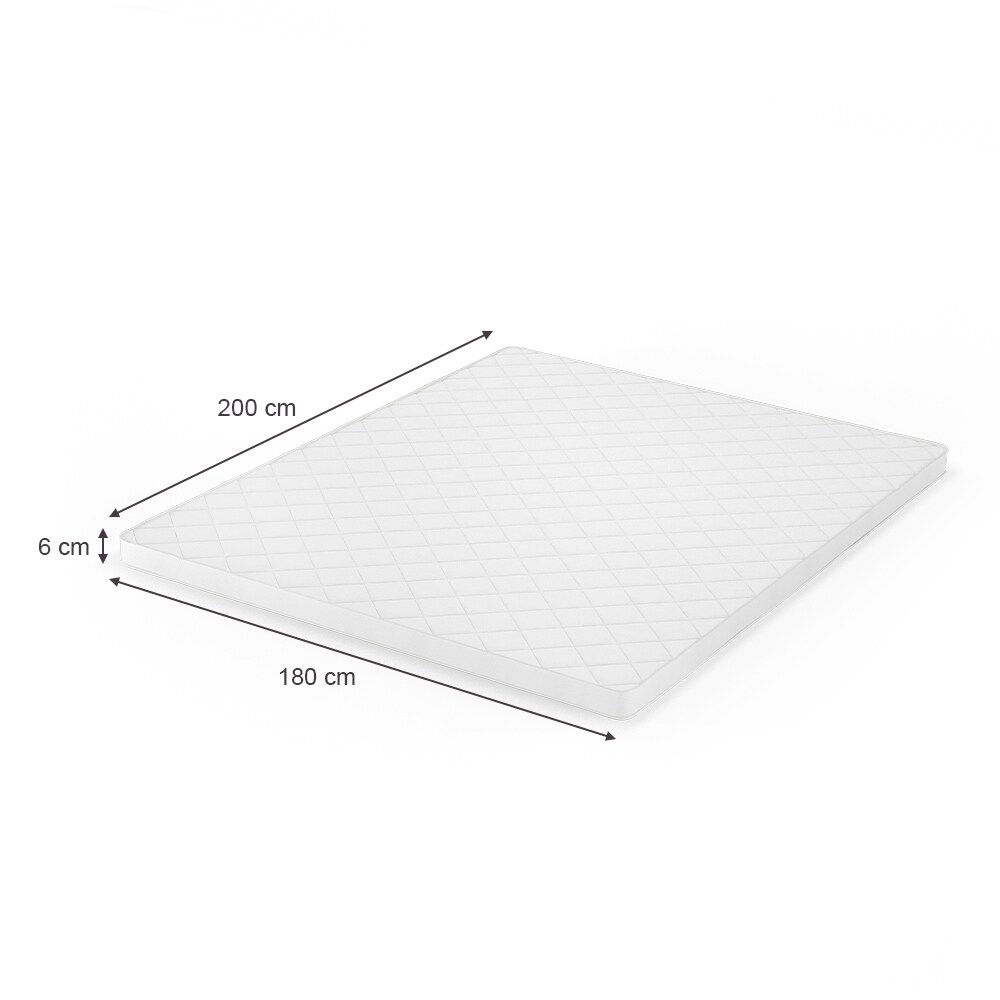 VitaliSpa Komfortschaum Topper Matratzenauflage 180x200cm Matratzentopper 6cm