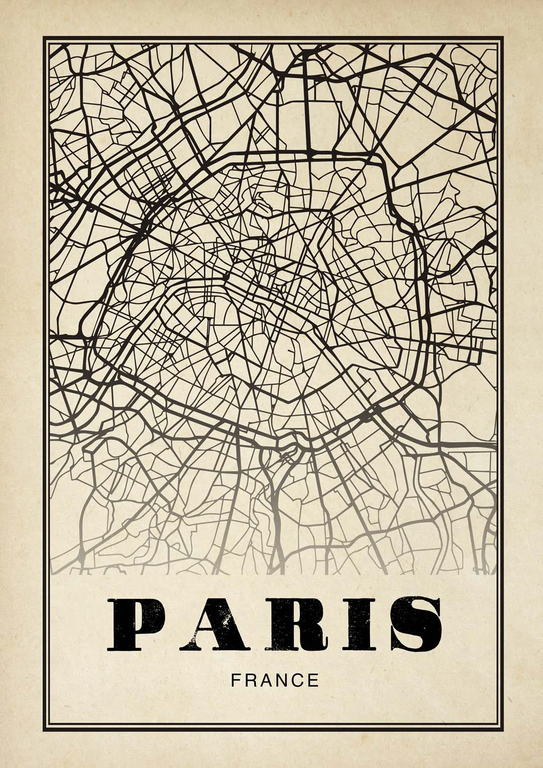 Paris Stadt Sepia
