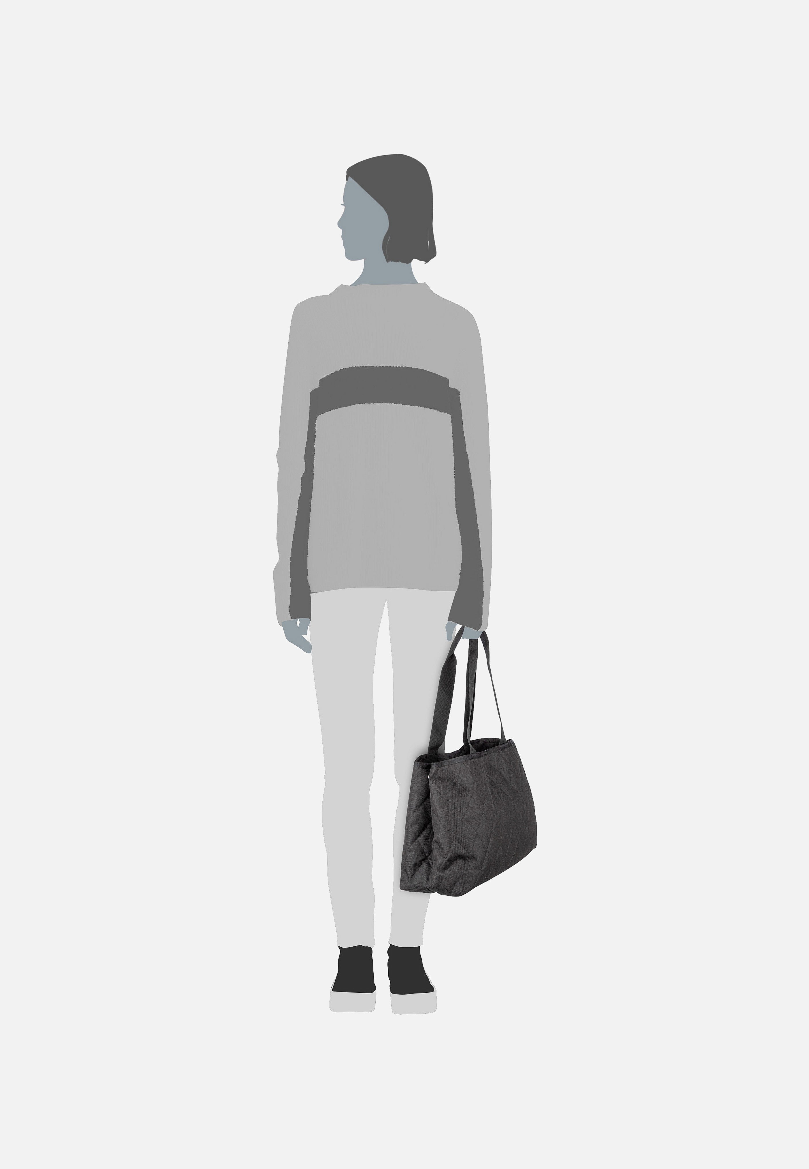 classic L Rhombus Black - Shopper