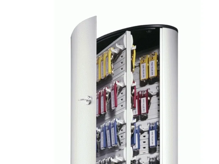 DURABLE KEY BOX - Nøglekabinet - 72 kroge - børstet aluminium - aluminium