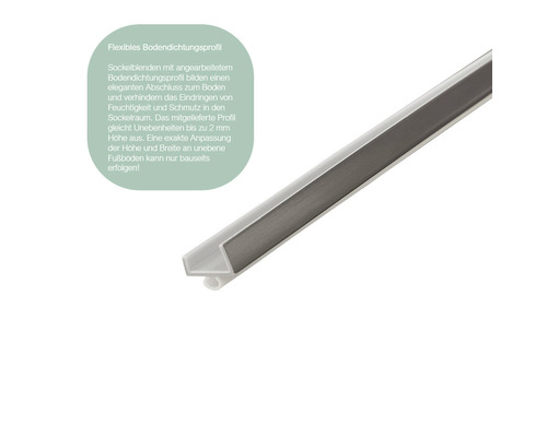 Nobilia Elements keukenblok zonder apparatuur Urban 300 cm alpinewit mat voorgemonteerde variant links 4004539053878