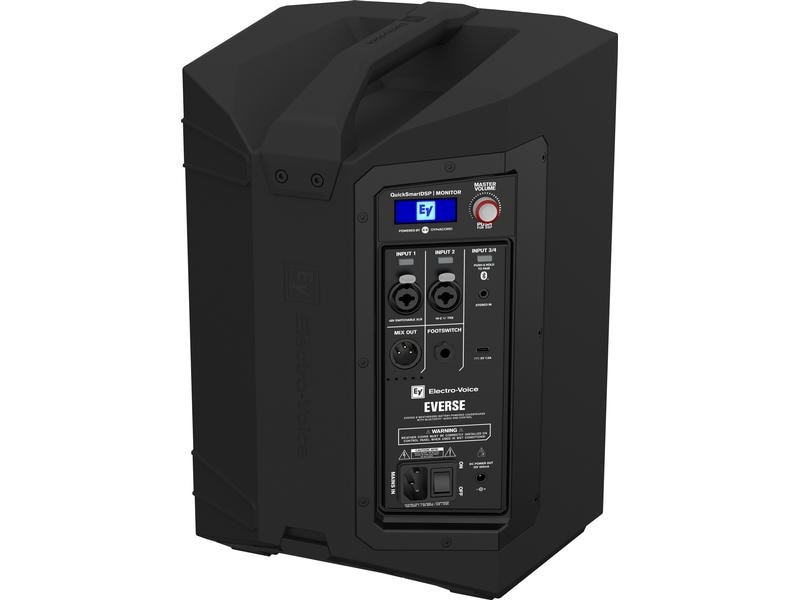 Electro-Voice Lautsprecher Everse 8 – Schwarz Akkubetriebener PA-Lautsprecher mit Bluetooth-Konnektivität
