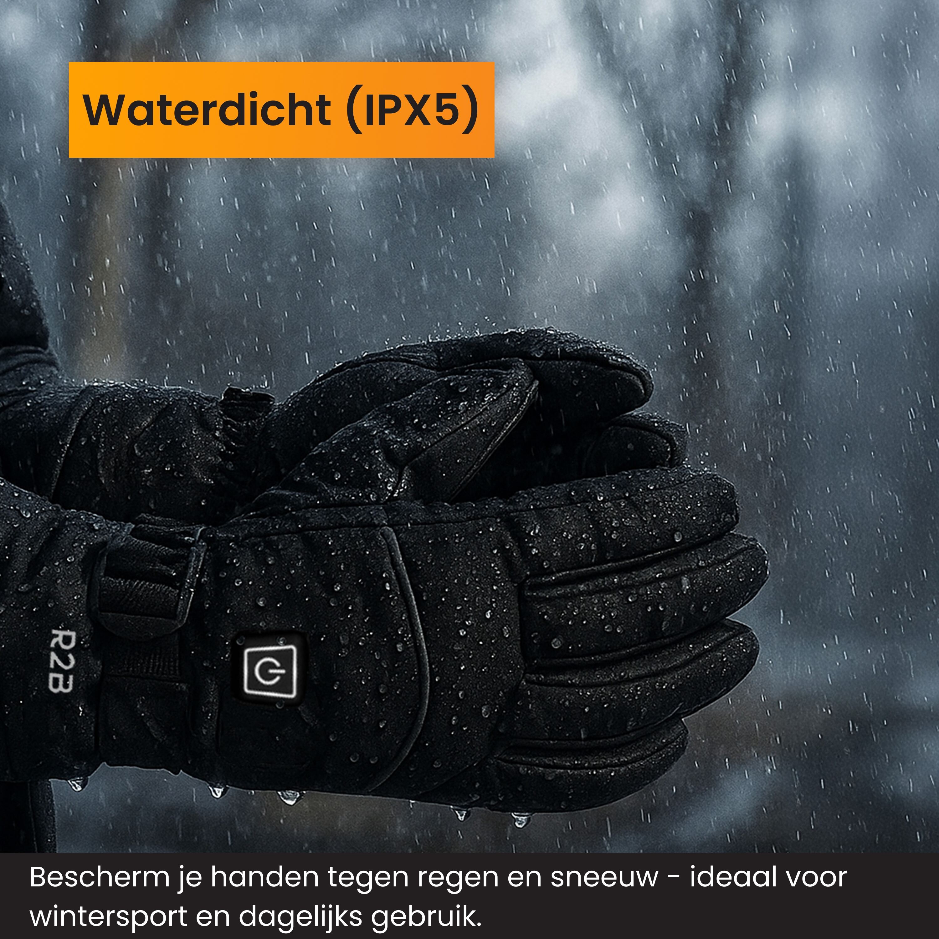 R2B oplaadbaar verwarmde handschoenen