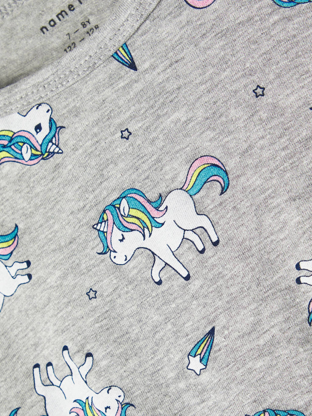 NAME IT pyjama NKFNIGHTSET met all over print grijs/roze