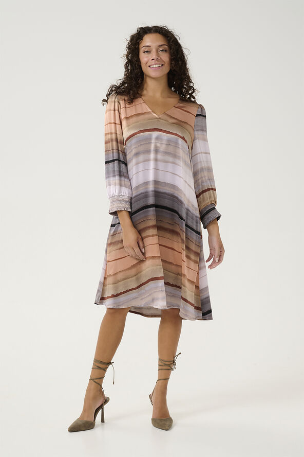 Culture CUibla Mirjam Short Dress Rust stribes